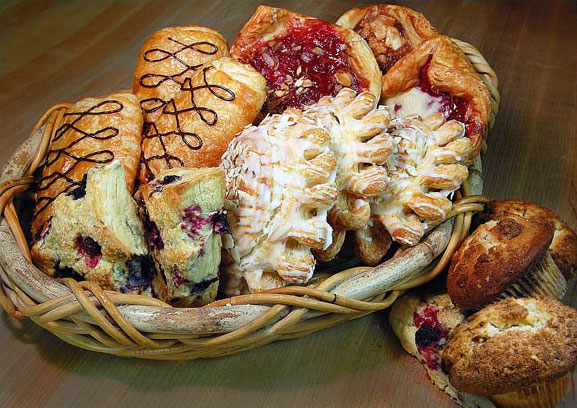 From the pastry case